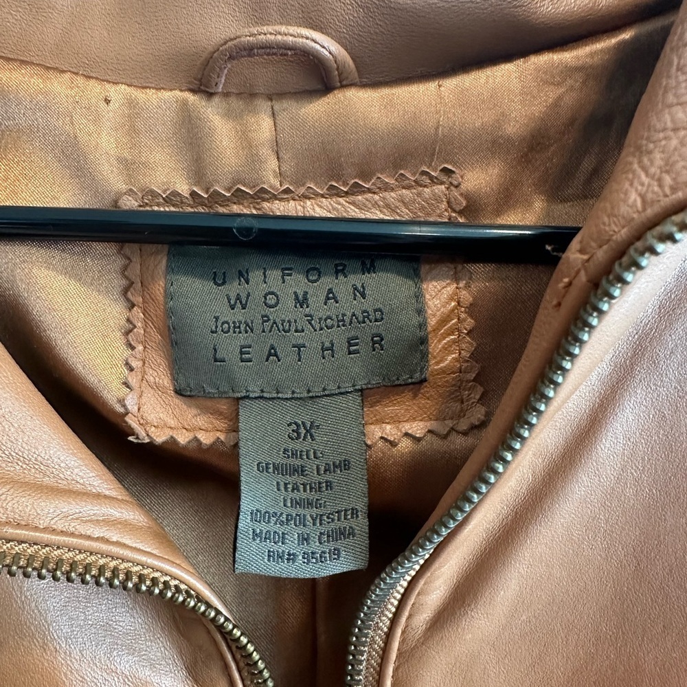 JohnPaulRichard Brown Leather Jacket - Picture 2 of 8
